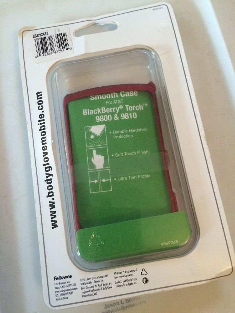 Body Glove BlackBerry Torch 9800 9810 Smooth Case Red Matte Finish