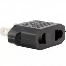 Lot of 2 - Euro Europe to US USA Power Jack Wall Plug Converter Adapter Adaptor