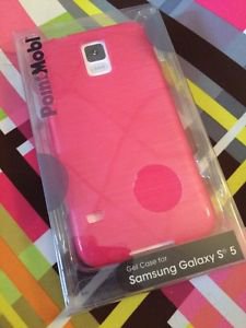 PointMobl Gel Cell Case for Samsung Galaxy S5 Iridescent Magenta 1710355