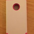 iPhone 6/6S Dual Layer Case Pink/White Silicrylic Style  Armor Case US Seller