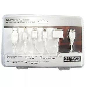 Universal Phone USB Power & Data Link NDS PSP