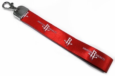 SWW21145LY - NBA HOUSTON ROCKETS RED WOVEN FABRIC WRIST LANYARD WITH ...