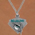 SWW14832N - FLORIDA MARLINS CHAIN LOGO NECKLACE