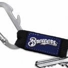 SWW20580KC - OFFICIAL MILWAUKEE BREWERS  CARABINER WITH BOTTLE OPENER AND  KEY CHAIN
