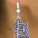 SWW14784E - ST. LOUIS CARDINALS LOGO EARRINGS