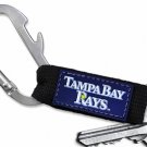 SWW20582KC - OFFICIAL TAMPA BAY RAYS  CARABINER WITH BOTTLE OPENER AND  KEY CHAIN