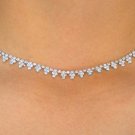 SWW6679NE - GENUINE AUSTRIAN CRYSTAL LOBSTER CLASP NECKLACE & EARRING SET