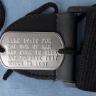 Real 2 Hole Military Dog Tag Made Just 4 Your Guitar Strap