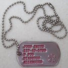 Debossed Medical Info Dog Tag Dogtag Personalized 4 U