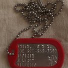 ALZHEIMER'S CUSTOM EMBOSSED STAINLESS STEEL DOG TAG ID TAG NECKLACE
