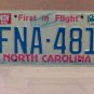 1985 North Carolina License Plate Tag NC #FNA-481 EX-N YOM NCY4