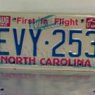 1987 North Carolina First in Flight License Plate NC #EVY-253 YOM EX NCY4