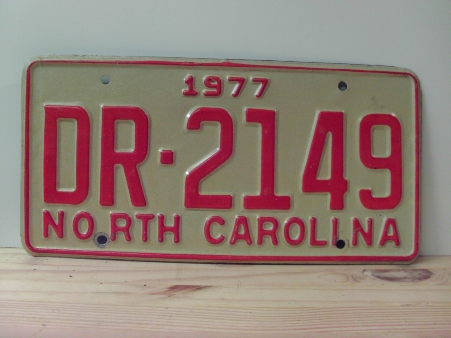 1977 North Carolina Truck License Plate NC DR2149