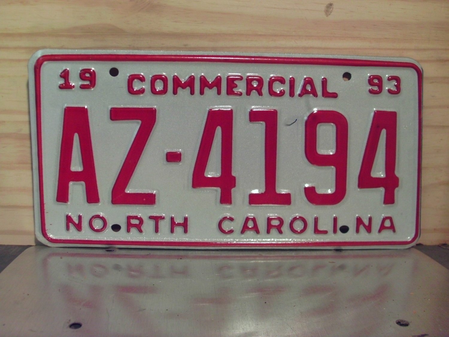 1993 North Carolina Commercial Truck License Plate Mint NC #AZ-4194