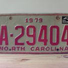 1980 North Carolina NC YOM Trailer License Plate Tag A-29404 VG NCY6