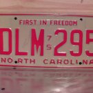 1975 North Carolina NC YOM License Plate Tag DLM-295 VG NCY2