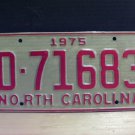 1975 North Carolina YOM Trailer License Plate Tag NC EX D-71683 NC8