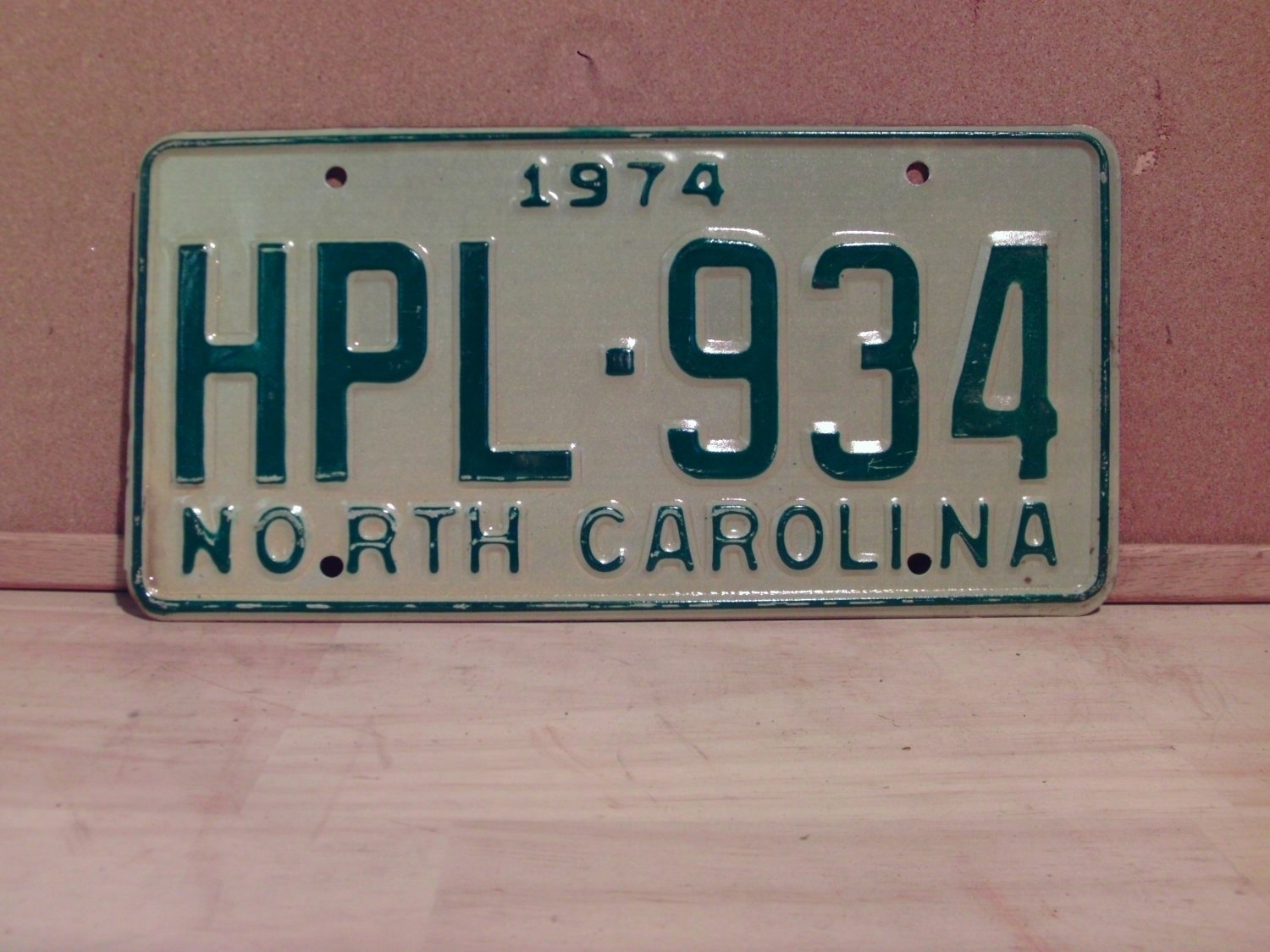 1974 North Carolina Yom Passenger License Plate Nc Hpl 934 Vg Ncy2