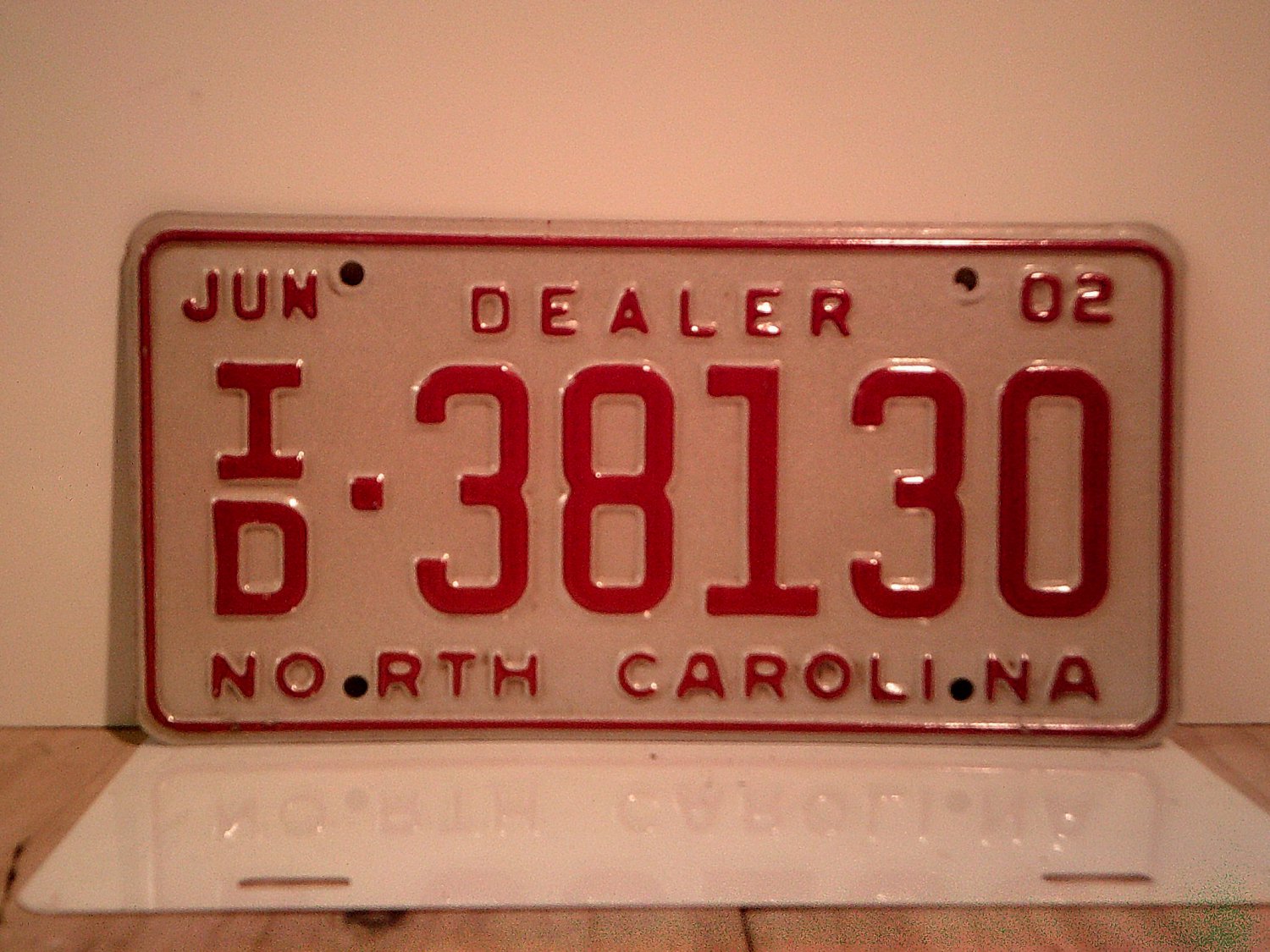 2002-north-carolina-franchised-dealer-license-plate-nc-id-38130-ex