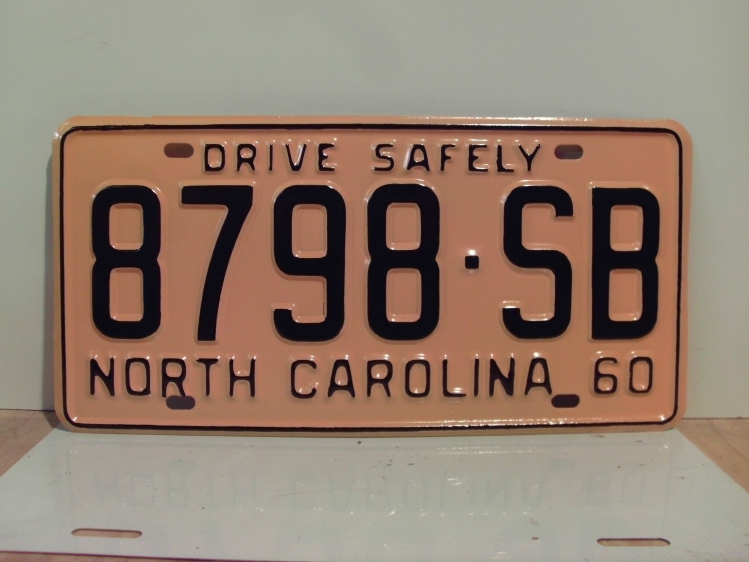 1960 North Carolina Rat Rod License Plate Tag NC #8798-SB YOM