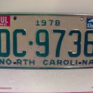 1983 North Carolina NC YOM Truck License Plate DC-9736 VG NCY6