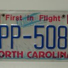 1987 North Carolina License Plate Tag NC BPP-5083 YOM VG WALL