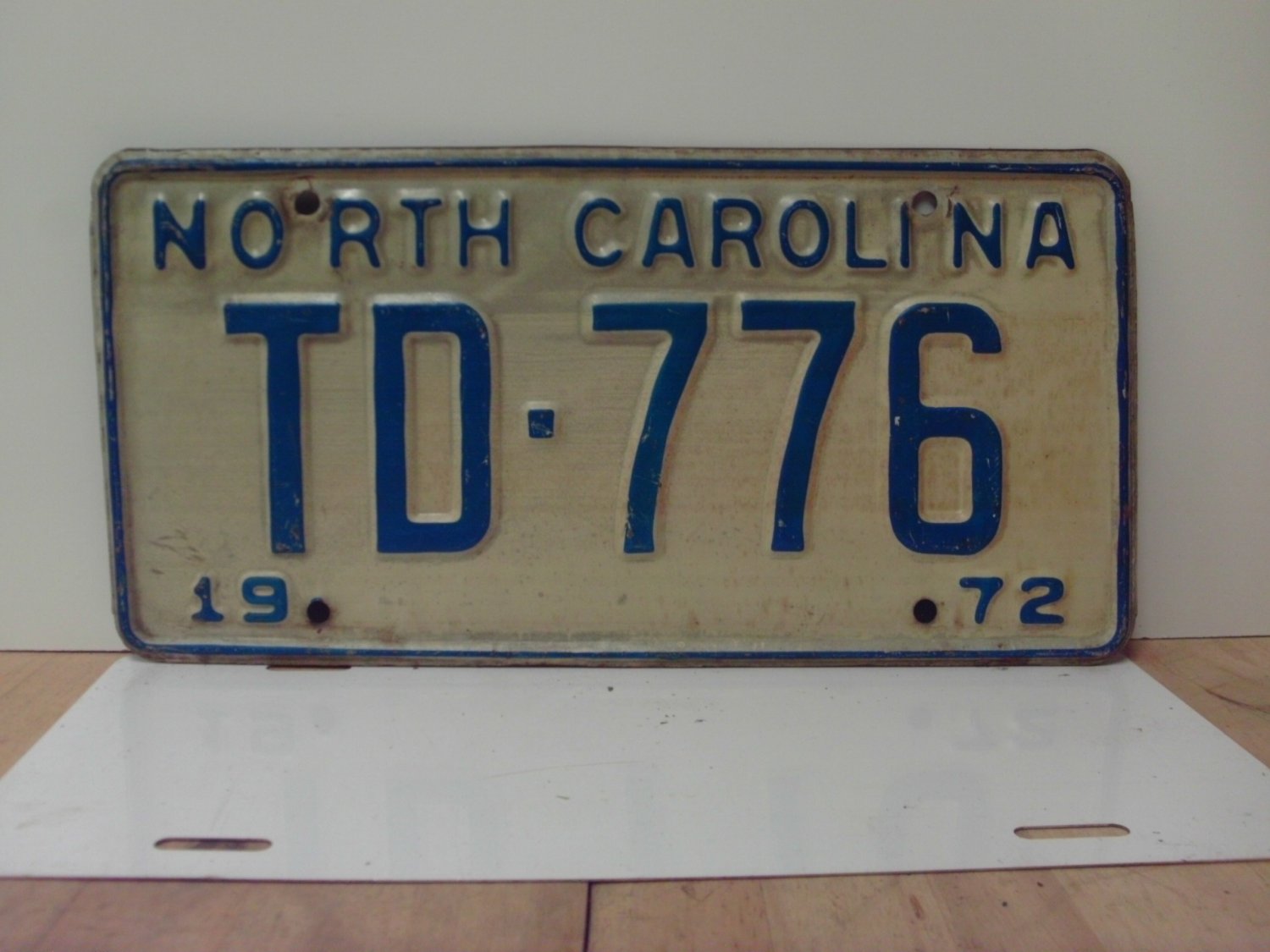 1972 North Carolina Nc Passenger Yom License Plate Td 776 Vg Nc1