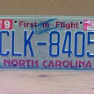 2015 North Carolina License Plate Tag NC #CLK-8405 LTQ1