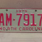 1975 North Carolina Random Number YOM Truck License Plate NC VG NC6