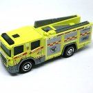 2019 Matchbox #46 Scania Fire Truck in Yellow-Green Mint on Card
