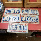 Lot of 5 North Carolina First In Flight License Plates - Lot 20 DMF179