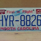 1997 North Carolina NC License Plate With Registration HYR-8826 EX-R