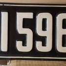 1927 North Carolina NC Property Hauler License Plate X-1596