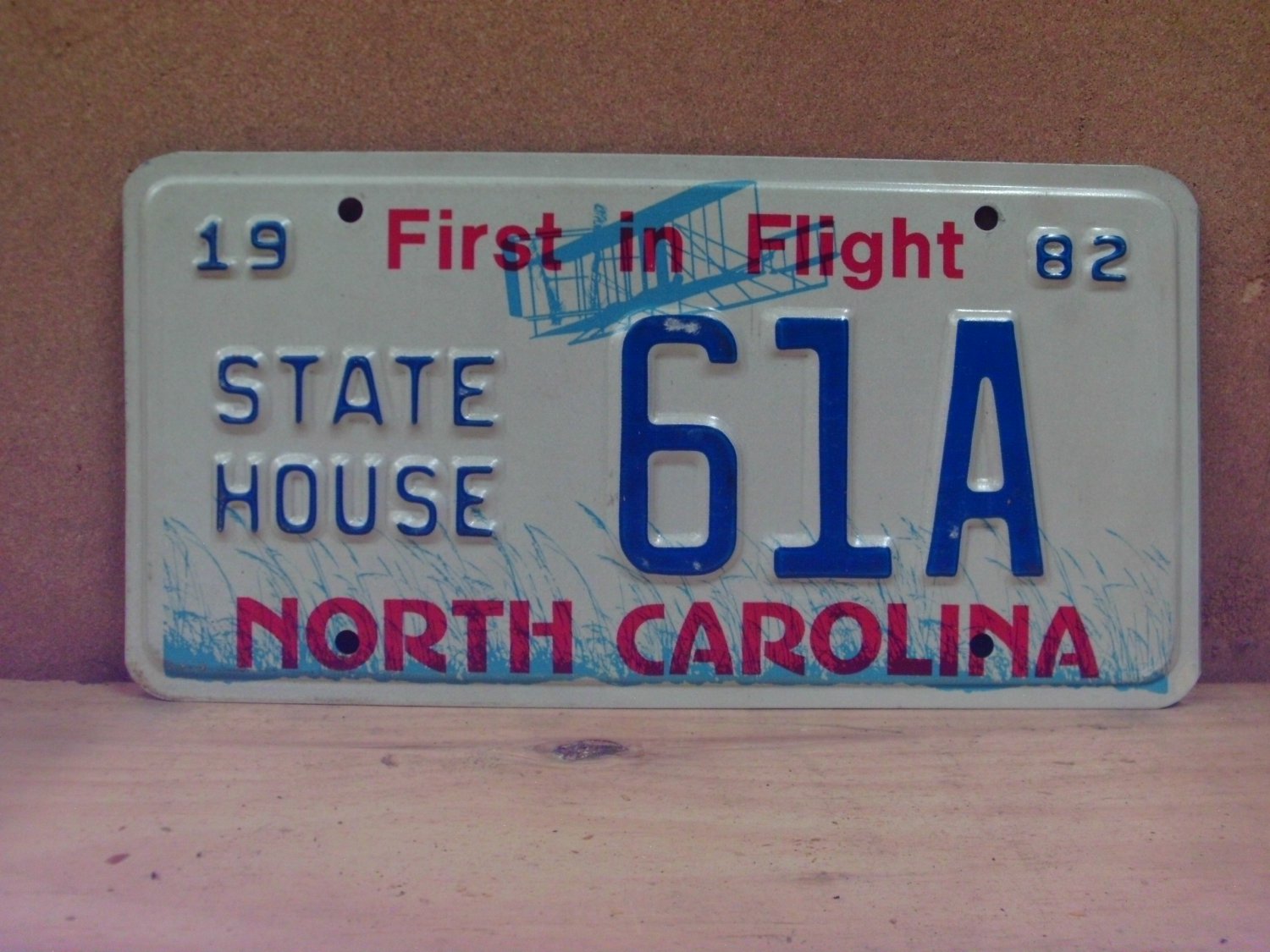 1982 North Carolina NC State House License Plate 61A NCG1