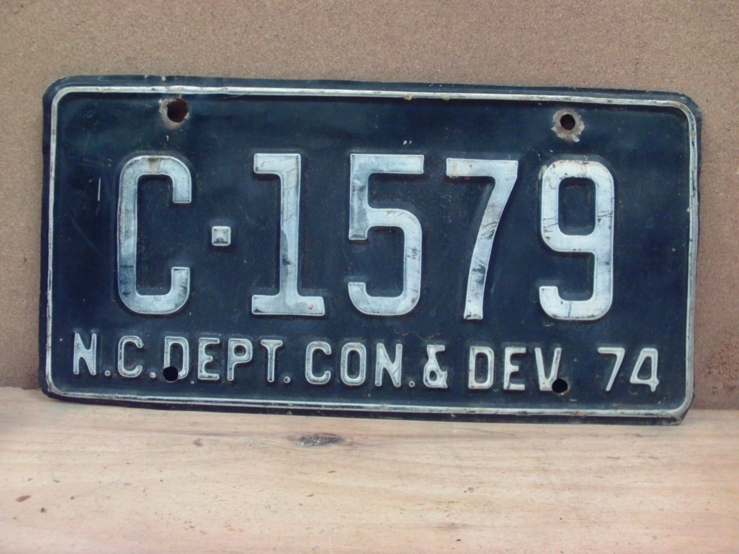 1974 North Carolina Nc Dept Conservation & Development License Plate C 