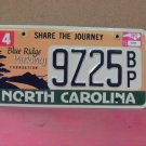 2015 North Carolina NC Blue Ridge Parkway License Plate 9Z25-BP