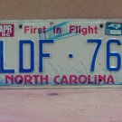 1993 North Carolina License Plate NC #LDF-76 NCA3