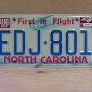 1997 North Carolina License Plate NC #EDJ-801 NCP1