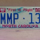 1987 North Carolina NC License Plate MMP-13 YOM VG NCA2