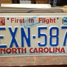 1985 North Carolina NC License Plate EXN-587 YOM VG NCY4