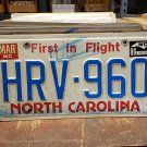 1986 North Carolina NC License Plate HRV-960 YOM VG NCY4