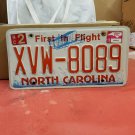 2015 North Carolina License Plate NC #XVW-8089 NCA3