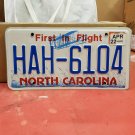 2022 North Carolina License Plate NC #HAH-6104 NCA3