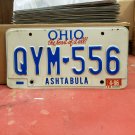 1996 Ohio License Plate OH #QYM-556 NCA3
