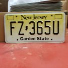 2000s New Jersey License Plate NJ #FZ365U NCA3