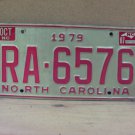 1987 North Carolina Rental Car U-Drive-It License Plate Tag NC #RA-6576 VG NCT1