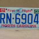 1993 North Carolina Rental Car U-Drive-It License Plate Tag NC #RN-6904 VG NCT1
