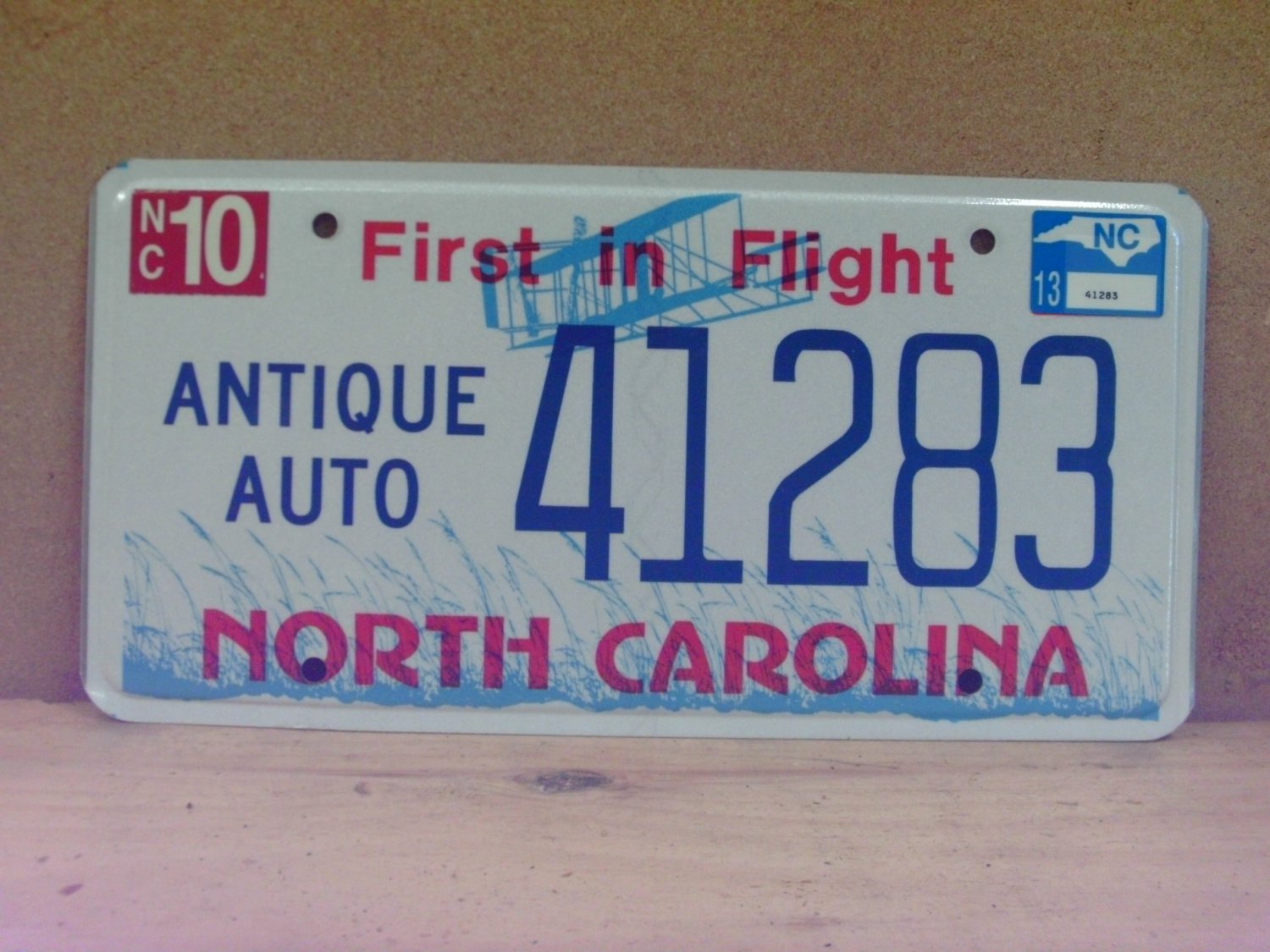 2013 North Carolina NC Antique Auto License Plate 41283 NCO2