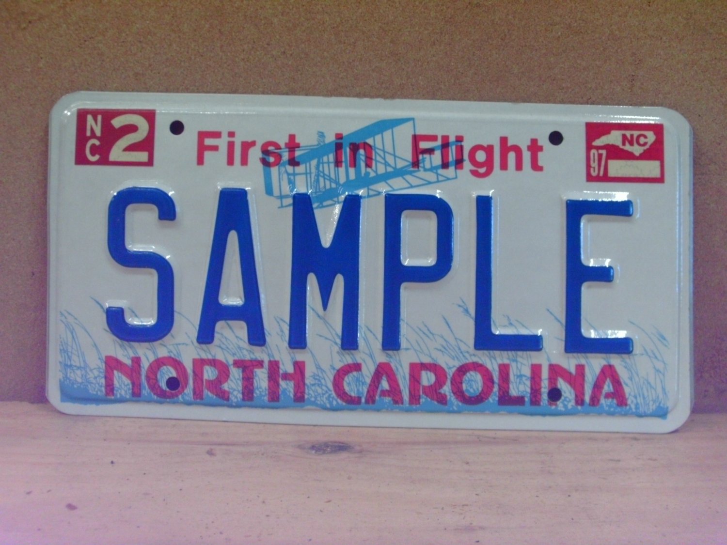 1997 North Carolina Sample License Plate NC SAMPLE NCO1