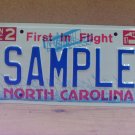 1997 North Carolina Sample License Plate NC SAMPLE NCO1